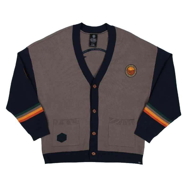 Vox Machina Varsity Cardigan Mesh Blend Leather Blend Suede Blend