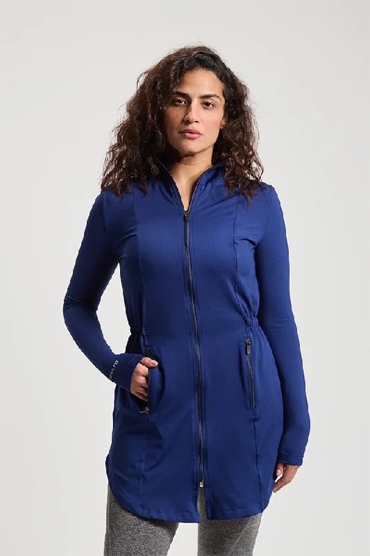 Bellwether blue Sports Cardigan Print Jacquard Patchwork