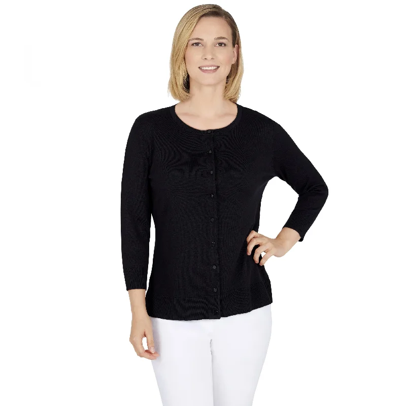 Button Front Cardigan Sweater Boat Neck Shawl Collar Notched Collar