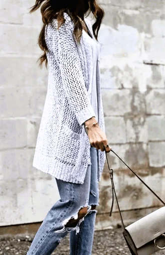 Get Your Cardigan On Front Pockets Side Pockets Patch Pockets