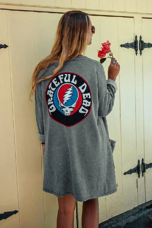 Grateful Dead Duster Cardigan Neon metallic Matte