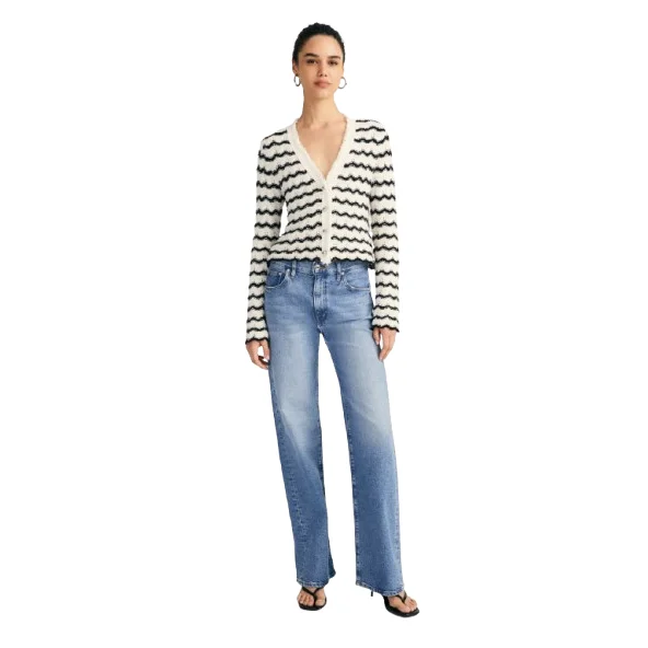 NOE SCALLOP CARDIGAN Solid Print Embellished
