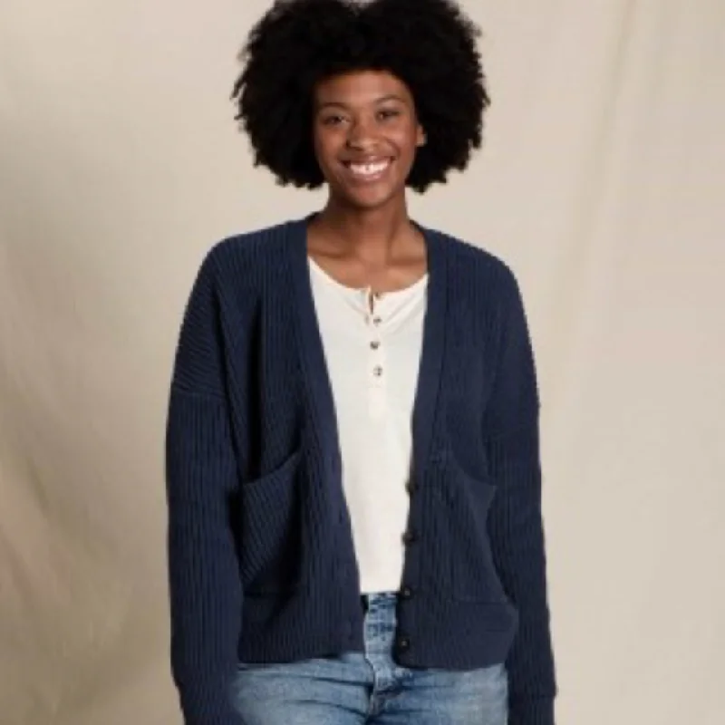 Toad & Co. - Bianca Cardigan Denim Fabric Leather Fabric Suede Fabric