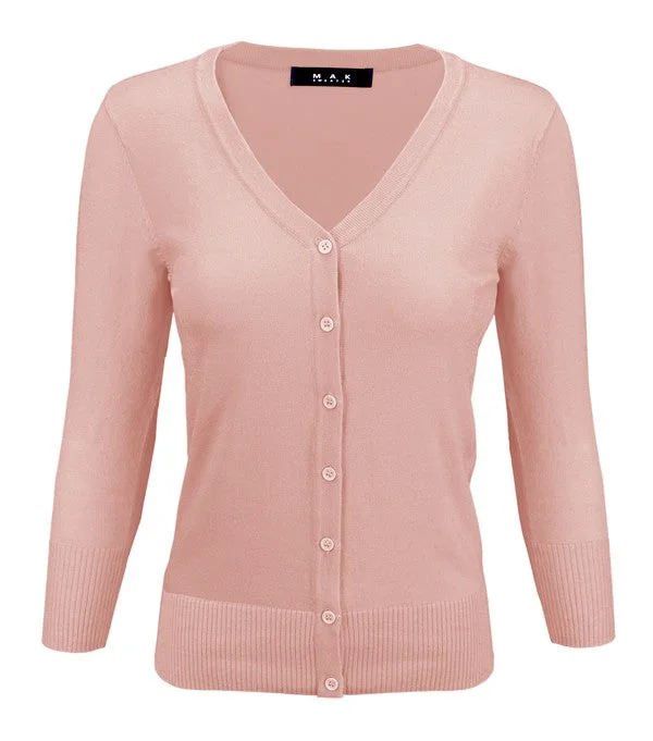 V-Neck Button Down Knit Cardigan Sweater Crew Neck V-Neck Turtle Neck